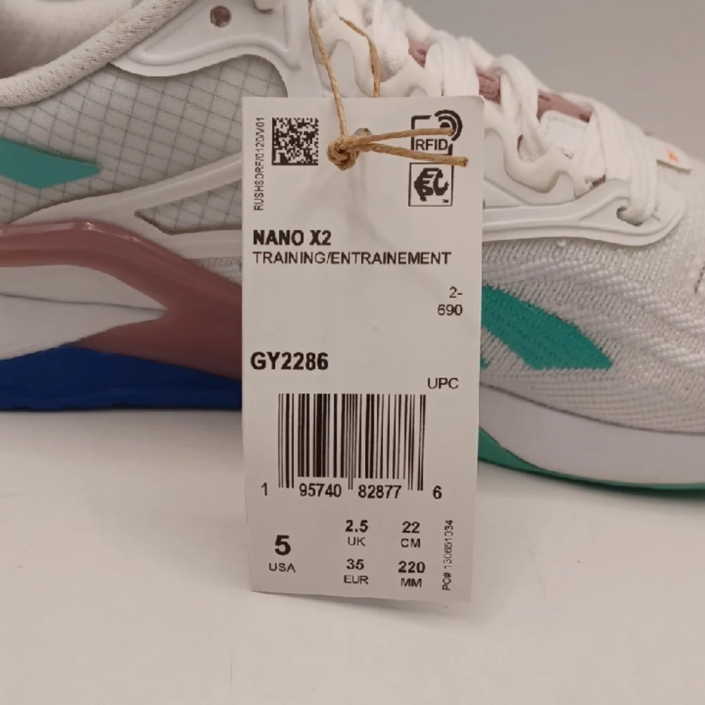 NEW Reebok Nano X2 Sneaker-White/Blue/Purple Women Size 5US GY2286 (Damaged Box) - Picture 12 of 16